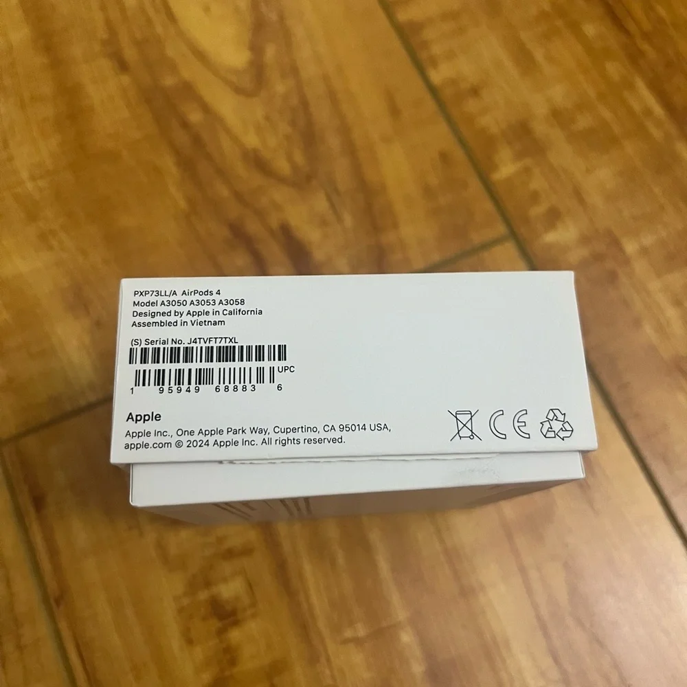 (Empty box only) Apple AirPods 4 Wireless Earbuds